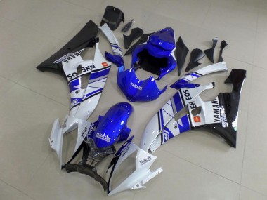 Blau Blau Weiß ENEOS Yamaha R6 2006-2007 Motorrad Verkleidungen