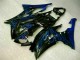 Blau Flamme Schwarz Yamaha R6 2008-2016 Motorrad Verkleidungen Blau Flamme Schwarz Yamaha R6 2008-2016 Motorrad Verkleidungen