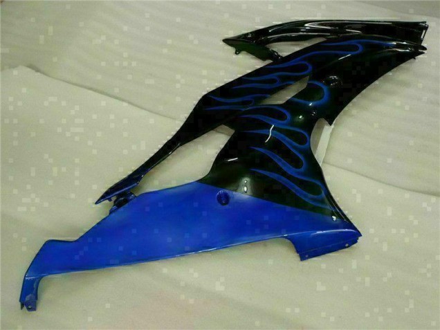 Blau Flamme Schwarz Yamaha R6 2008-2016 Motorrad Verkleidungen Blau Flamme Schwarz Yamaha R6 2008-2016 Motorrad Verkleidungen