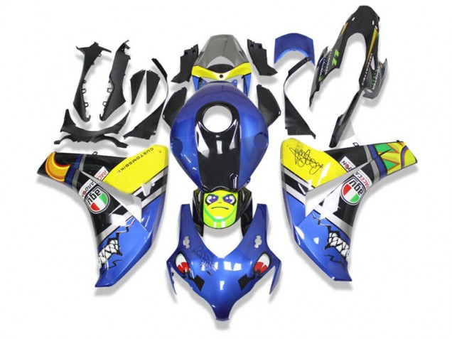 Blau Hai Honda CBR 1000 RR 2008-2011 Motorrad Verkleidungen Blau Hai Honda CBR 1000 RR 2008-2011 Motorrad Verkleidungen