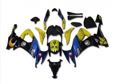 Blau Hai Kawasaki ZX10R 2008-2010 Motorrad Verkleidungen
