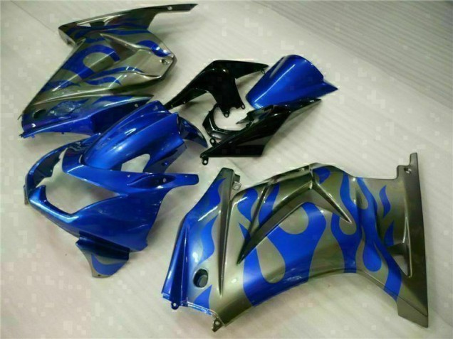Blau Kawasaki EX250 2008-2012 Motorrad Verkleidungen Blau Kawasaki EX250 2008-2012 Motorrad Verkleidungen