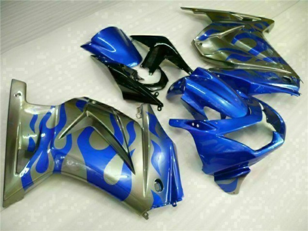 Blau Kawasaki EX250 2008-2012 Motorrad Verkleidungen Blau Kawasaki EX250 2008-2012 Motorrad Verkleidungen