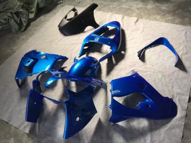 Blau Matt Schwarz Kawasaki ZX9R 2002-2003 Motorrad Verkleidungen Blau Matt Schwarz Kawasaki ZX9R 2002-2003 Motorrad Verkleidungen