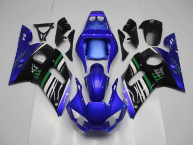 Blau Monster Yamaha R6 1998-2002 Motorrad Verkleidungen