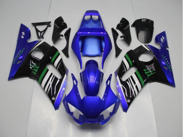 Blau Monster Yamaha R6 1998-2002 Motorrad Verkleidungen Blau Monster Yamaha R6 1998-2002 Motorrad Verkleidungen