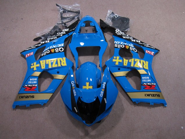 Blau Rizla Q8 Oils Suzuki GSXR 1000 K3 2003-2004 Motorrad Verkleidungen Blau Rizla Q8 Oils Suzuki GSXR 1000 K3 2003-2004 Motorrad Verkleidungen