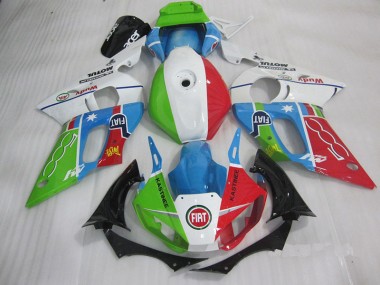 Blau Rot Fiat Kastinee Yamaha R6 1998-2002 Motorrad Verkleidungen