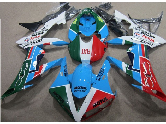 Blau Rot Grün Motul Honda CBR 1000 RR 2004-2005 Motorrad Verkleidungen Blau Rot Grün Motul Honda CBR 1000 RR 2004-2005 Motorrad Verkleidungen