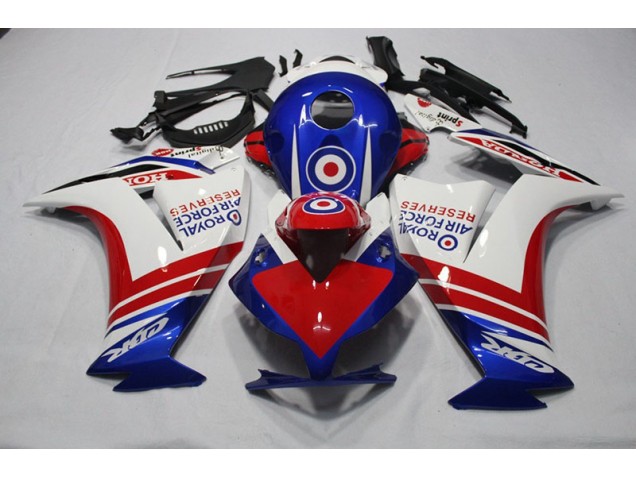 Blau Rot Royal Air Force Reserves Honda CBR 1000 RR 2012-2016 Motorrad Verkleidungen Blau Rot Royal Air Force Reserves Honda CBR 1000 RR 2012-2016 Motorrad Verkleidungen