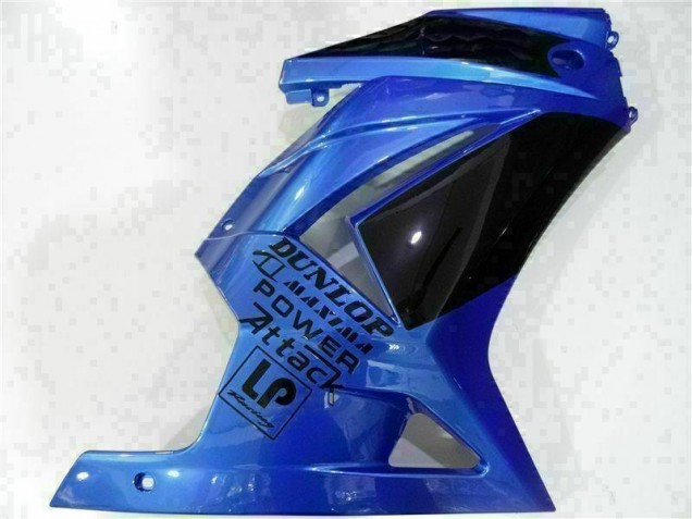 Blau Schwarz Kawasaki EX250 2008-2012 Motorrad Verkleidungen Blau Schwarz Kawasaki EX250 2008-2012 Motorrad Verkleidungen