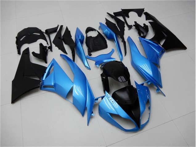 Blau Schwarz Kawasaki ZX6R 2009-2012 Motorrad Verkleidung Blau Schwarz Kawasaki ZX6R 2009-2012 Motorrad Verkleidung