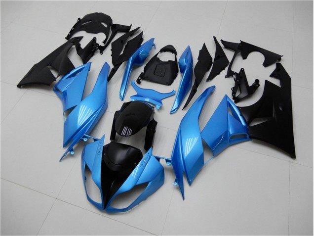 Blau Schwarz Kawasaki ZX6R 2009-2012 Motorrad Verkleidung Blau Schwarz Kawasaki ZX6R 2009-2012 Motorrad Verkleidung