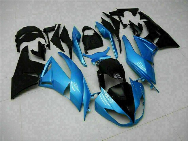 Blau Schwarz Kawasaki ZX6R 2009-2012 Motorrad Verkleidungen Blau Schwarz Kawasaki ZX6R 2009-2012 Motorrad Verkleidungen