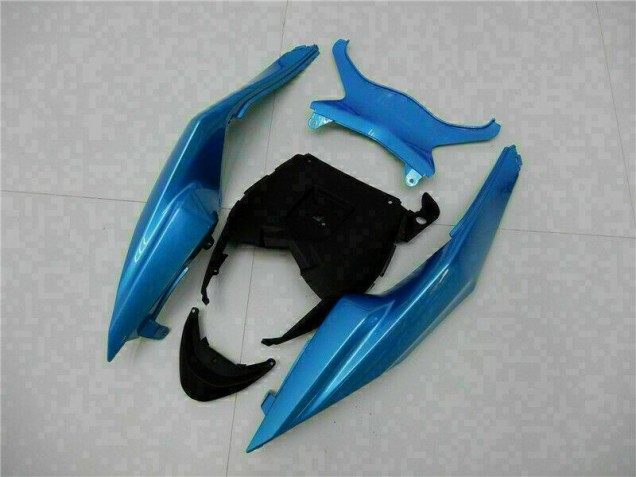 Blau Schwarz Kawasaki ZX6R 2009-2012 Motorrad Verkleidungen Blau Schwarz Kawasaki ZX6R 2009-2012 Motorrad Verkleidungen