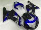 Blau Schwarz Suzuki GSXR 1000 K1 2000-2002 Motorrad Verkleidungen Blau Schwarz Suzuki GSXR 1000 K1 2000-2002 Motorrad Verkleidungen