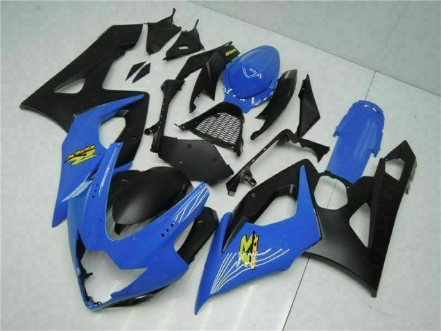 Blau Schwarz Suzuki GSXR 1000 K5 2005-2006 Motorrad Verkleidungen Komplett Sets