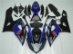 Blau Schwarz Suzuki GSXR 1000 K5 2005-2006 Motorrad Verkleidungen Blau Schwarz Suzuki GSXR 1000 K5 2005-2006 Motorrad Verkleidungen