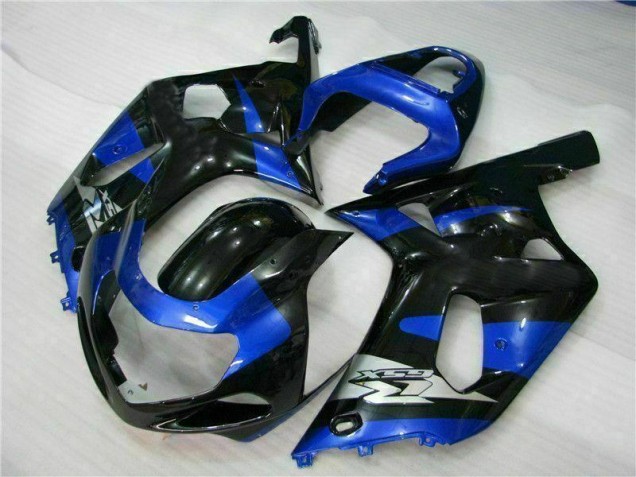 Blau Schwarz Suzuki GSXR 600 / 750 K1 K2 K3 2001-2003 Motorrad Verkleidung Blau Schwarz Suzuki GSXR 600 / 750 K1 K2 K3 2001-2003 Motorrad Verkleidung