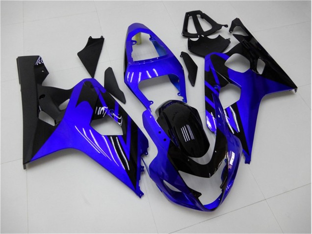 Blau Schwarz Suzuki GSXR 600 / 750 K4 2004-2005 Motorrad Verkleidungen Blau Schwarz Suzuki GSXR 600 / 750 K4 2004-2005 Motorrad Verkleidungen