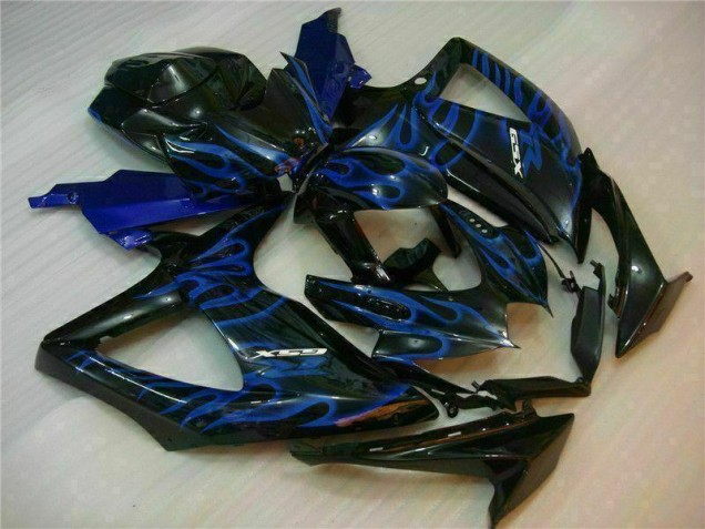 Blau Schwarz Suzuki GSXR 600 / 750 K8 2008-2010 Motorrad Verkleidungen Blau Schwarz Suzuki GSXR 600 / 750 K8 2008-2010 Motorrad Verkleidungen