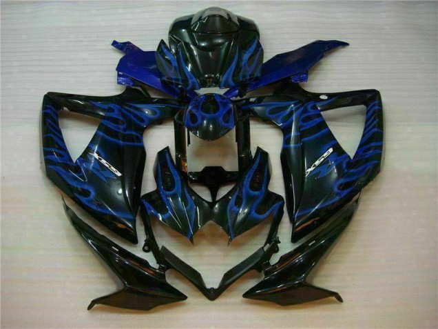 Blau Schwarz Suzuki GSXR 600 / 750 K8 2008-2010 Motorrad Verkleidungen Blau Schwarz Suzuki GSXR 600 / 750 K8 2008-2010 Motorrad Verkleidungen