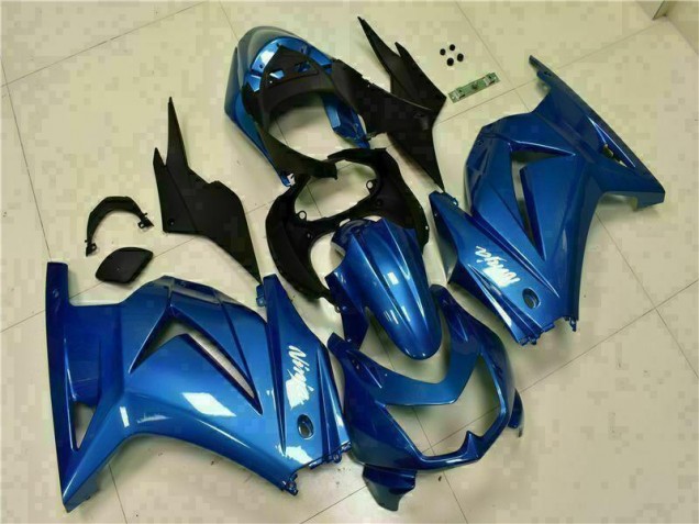 Blau Schwarz Weiß Ninja Kawasaki EX250 2008-2012 Motorrad Verkleidungen Blau Schwarz Weiß Ninja Kawasaki EX250 2008-2012 Motorrad Verkleidungen