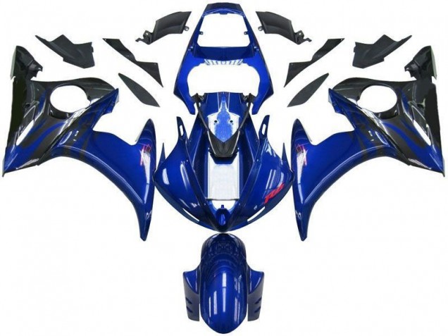 Blau Schwarz Yamaha R6 2003-2005 Motorrad Verkleidung Blau Schwarz Yamaha R6 2003-2005 Motorrad Verkleidung