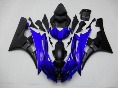 Blau Schwarz Yamaha R6 2006-2007 Motorrad Verkleidungen Komplett Sets