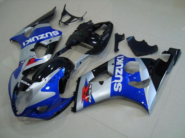 Blau Silber Suzuki GSXR 1000 K3 2003-2004 Motorrad Verkleidungen Blau Silber Suzuki GSXR 1000 K3 2003-2004 Motorrad Verkleidungen