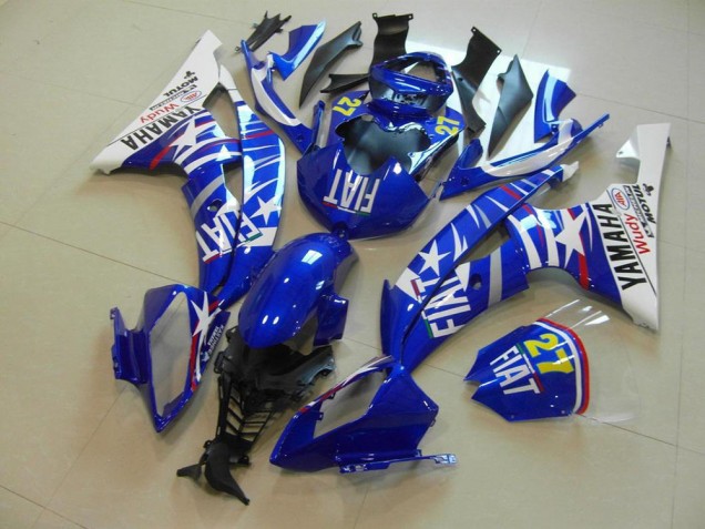 Blau Star Fiat Yamaha R6 2008-2016 Motorrad Verkleidungen