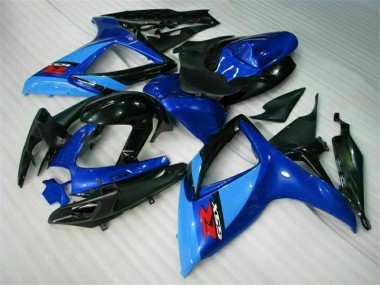 Blau Suzuki GSXR 600 / 750 K6 2006-2007 Motorrad Verkleidungen Komplett Sets