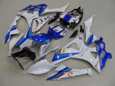 Blau Weiß BMW S1000RR 2009-2014 Motorrad Vollverkleidung