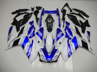 Blau Weiß Blau Weiß ENEOS Yamaha R3 2015-2022 Motorrad Verkleidungen