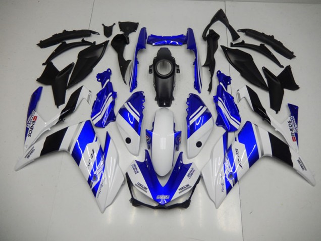 Blau Weiß Blau Weiß ENEOS Yamaha R3 2015-2022 Motorrad Verkleidungen Blau Weiß Blau Weiß ENEOS Yamaha R3 2015-2022 Motorrad Verkleidungen