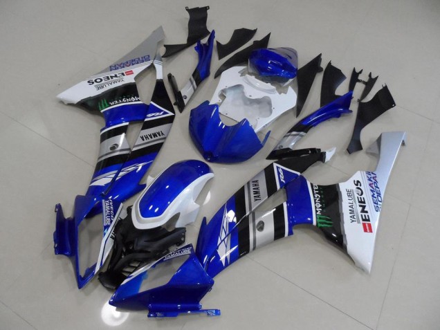 Blau Weiß ENEOS Yamaha R6 2008-2016 Motorrad Verkleidungen Blau Weiß ENEOS Yamaha R6 2008-2016 Motorrad Verkleidungen