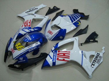 Blau Weiß Fiat 46 Suzuki GSXR 750 K6 2006-2007 Motorrad Verkleidungen