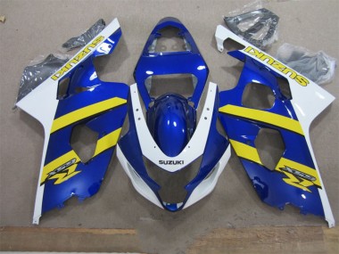Blau Weiß Gelb Suzuki GSXR 600 K4 2004-2005 Motorrad Verkleidungen
