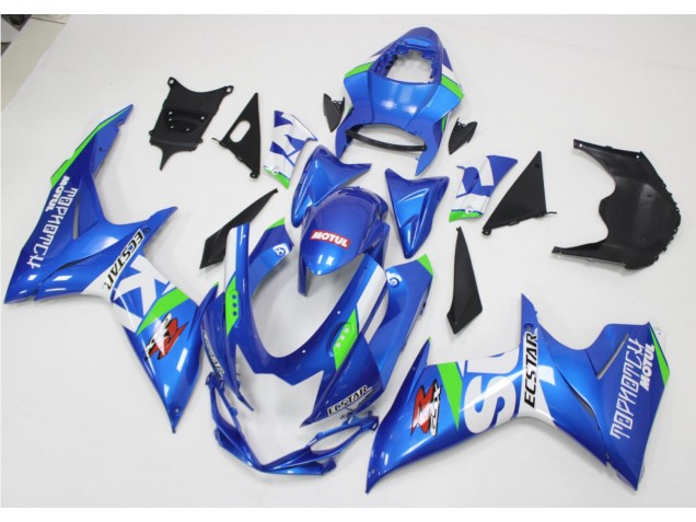 Blau Weiß Grün Suzuki GSXR 600 / 750 K11 2011-2024 Motorrad Verkleidungen Blau Weiß Grün Suzuki GSXR 600 / 750 K11 2011-2024 Motorrad Verkleidungen