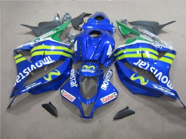 Blau Weiß Movistar Honda CBR 600 RR 2009-2012 Motorrad Verkleidungen