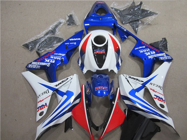 Blau Weiß Rot HRC Honda CBR 600 RR 2007-2008 Motorrad Verkleidungen Blau Weiß Rot HRC Honda CBR 600 RR 2007-2008 Motorrad Verkleidungen