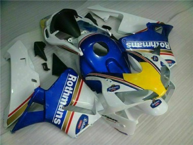 Blau Weiß Rothmans Honda CBR 600 RR 2003-2004 Motorrad Verkleidungen