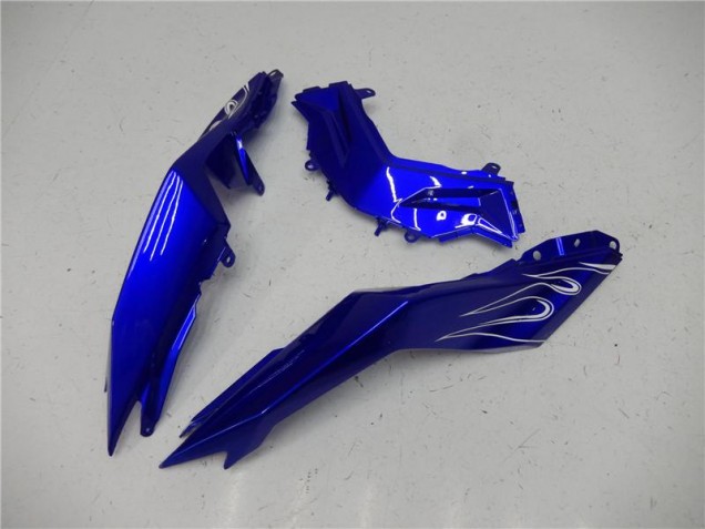 Blau Weiß Schwarz Kawasaki EX300 2013-2016 Motorrad Verkleidungen Blau Weiß Schwarz Kawasaki EX300 2013-2016 Motorrad Verkleidungen