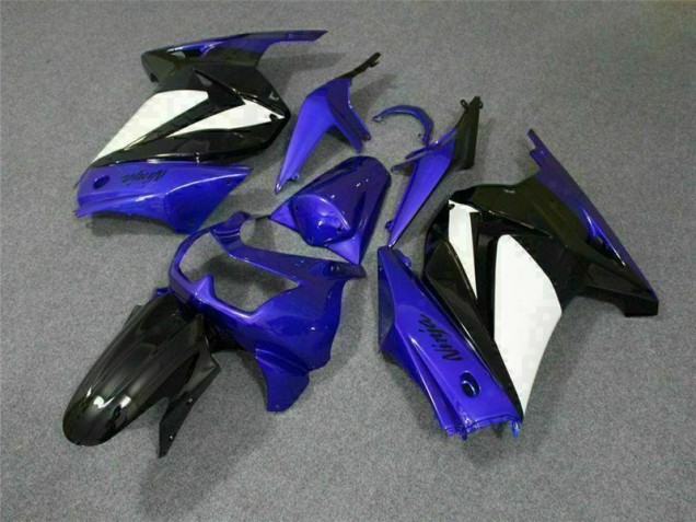 Blau Weiß Schwarz Ninja Kawasaki EX250 2008-2012 Motorrad Verkleidungen Blau Weiß Schwarz Ninja Kawasaki EX250 2008-2012 Motorrad Verkleidungen