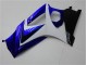 Blau Weiß Schwarz Suzuki GSXR 1000 K7 2007-2008 Motorrad Verkleidungen Blau Weiß Schwarz Suzuki GSXR 1000 K7 2007-2008 Motorrad Verkleidungen