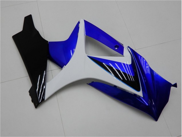 Blau Weiß Schwarz Suzuki GSXR 1000 K7 2007-2008 Motorrad Verkleidungen Blau Weiß Schwarz Suzuki GSXR 1000 K7 2007-2008 Motorrad Verkleidungen