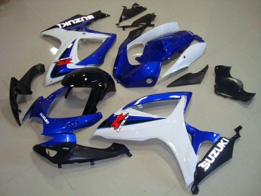 Blau Weiß Schwarz Suzuki GSXR 750 K6 2006-2007 Motorrad Verkleidungen