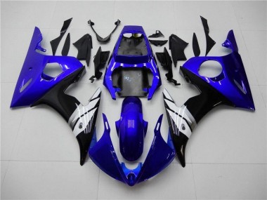 Blau Weiß Schwarz Yamaha R6 2003-2005 Motorrad Verkleidungen