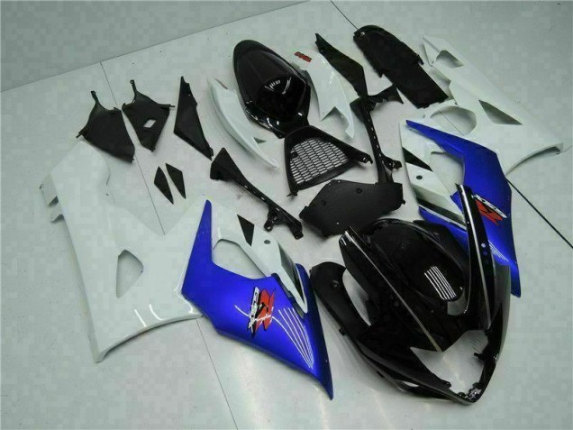 Blau Weiß Suzuki GSXR 1000 K5 2005-2006 Motorrad Verkleidungen Blau Weiß Suzuki GSXR 1000 K5 2005-2006 Motorrad Verkleidungen