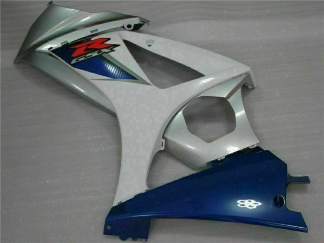 Blau Weiß Suzuki GSXR 1000 K7 2007-2008 Motorrad VollVerkleidungen & Plastik Blau Weiß Suzuki GSXR 1000 K7 2007-2008 Motorrad VollVerkleidungen & Plastik